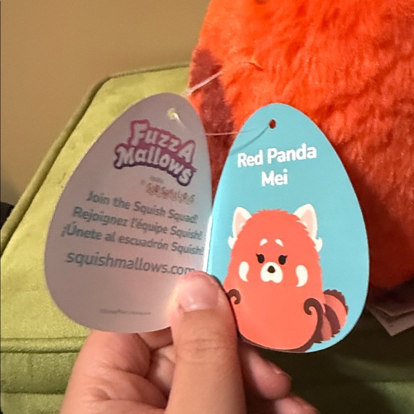 Squishmallows FuzzAMallows Disney Red Panda Mei - Picture 12 of 13
